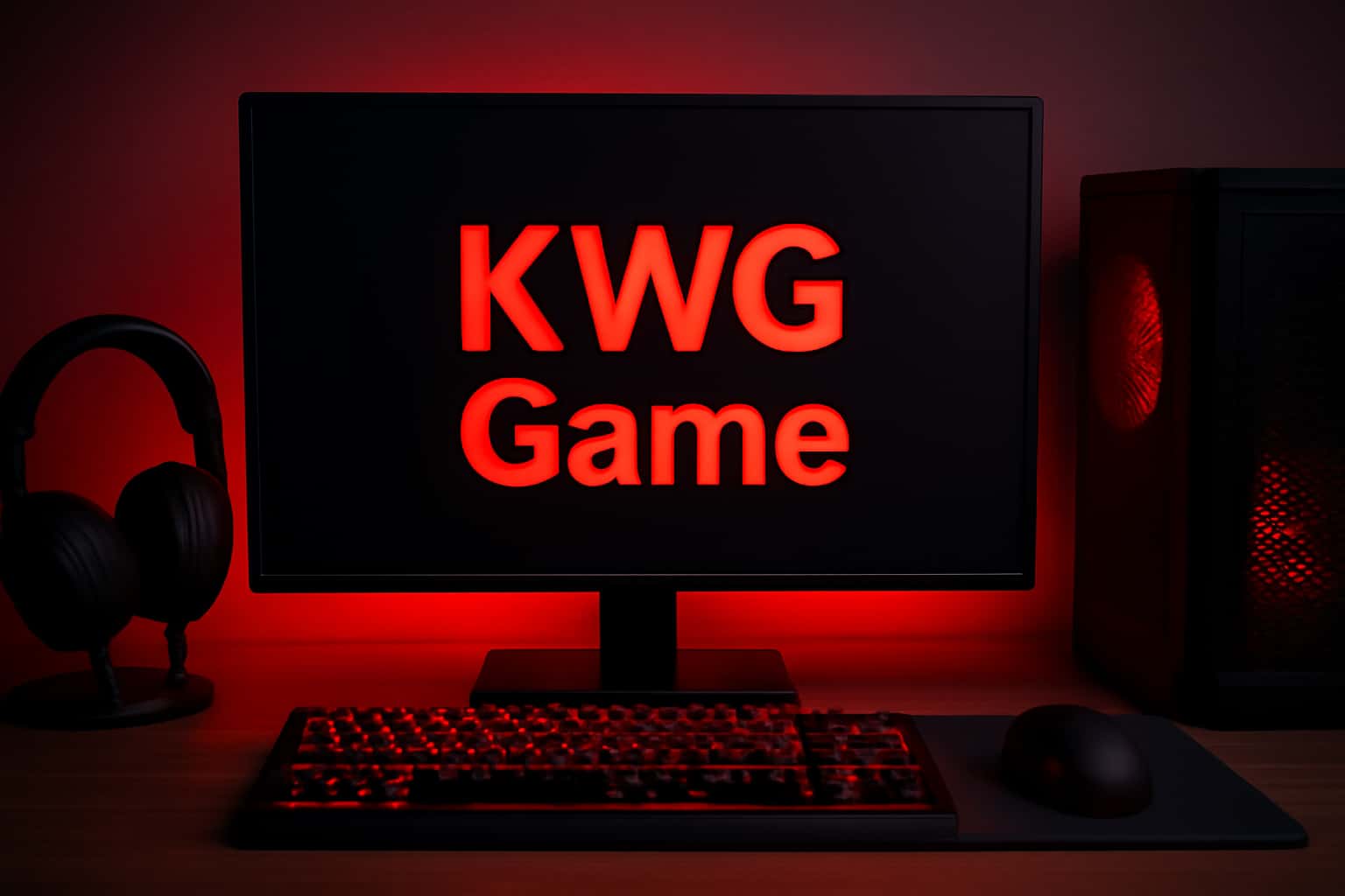Information scene showcasing KWG Game Guides.