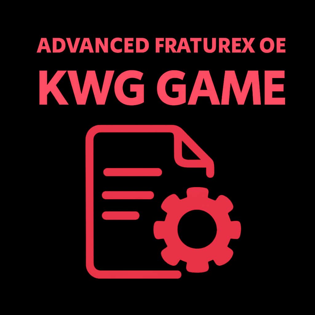 A badge representing the 'Advanced Features of KWG Game' in a professional style.