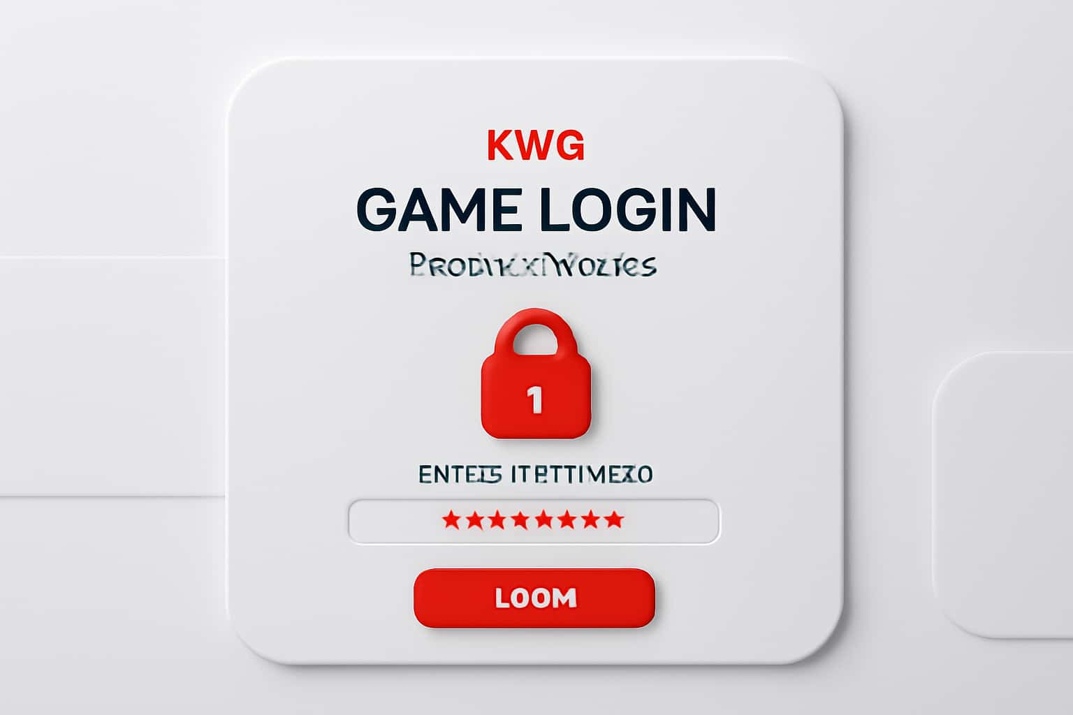 KWG Game Login - Secure Access Interface