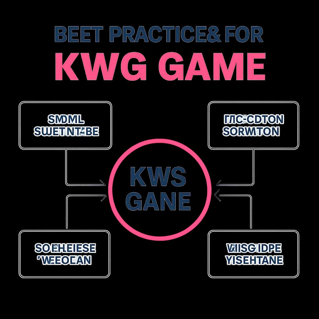 An illustration detailing best practices for KWG Game.