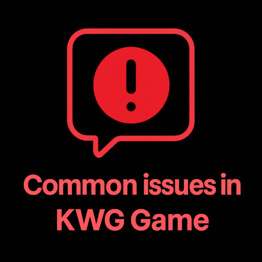Icon representing common issues in KWG Game.