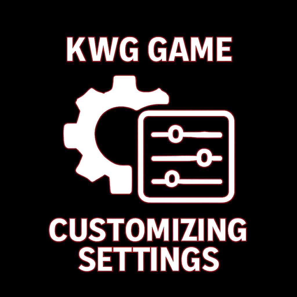 An icon representing customization settings for the KWG Game.