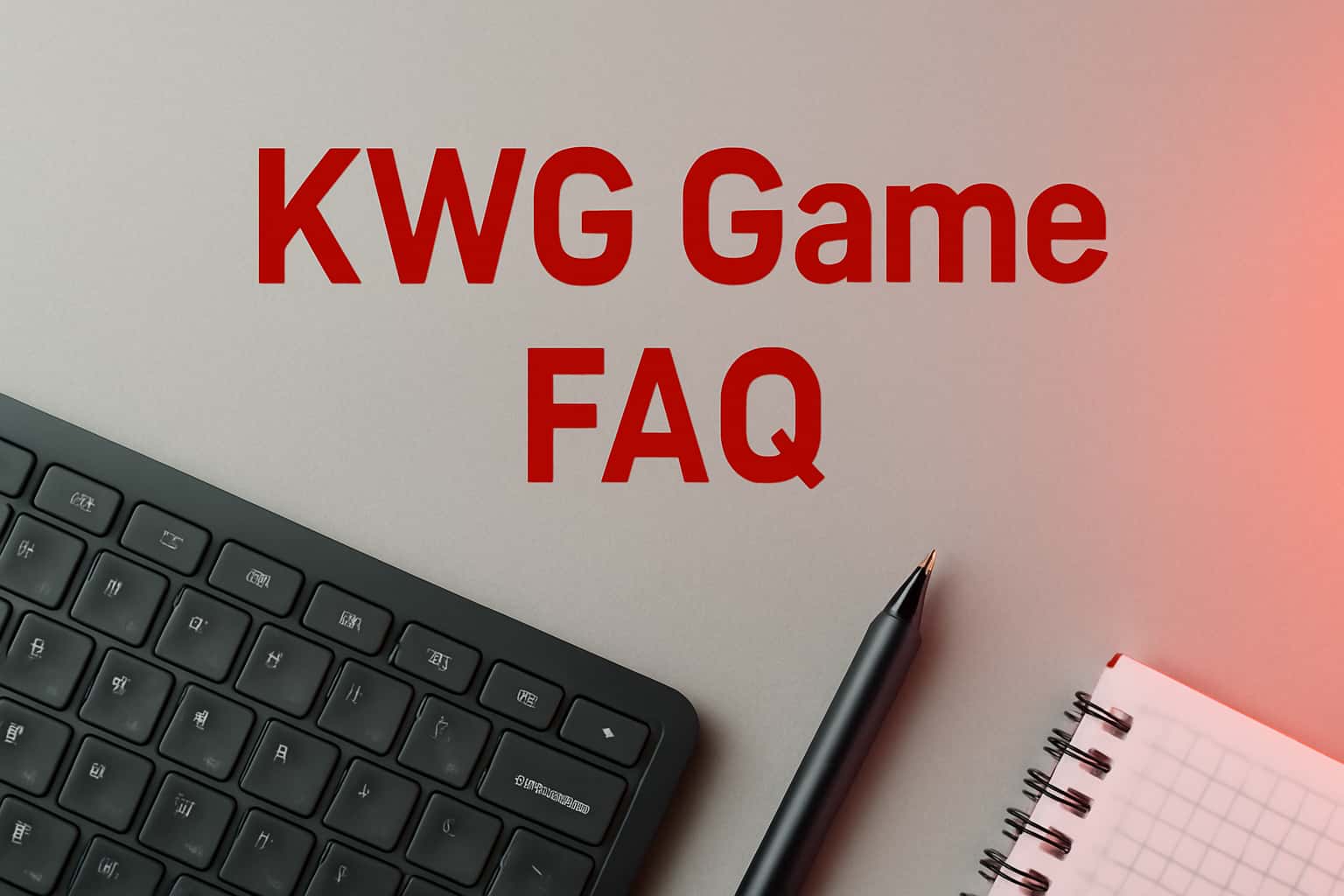 An informative visual representation of KWG Game FAQ.