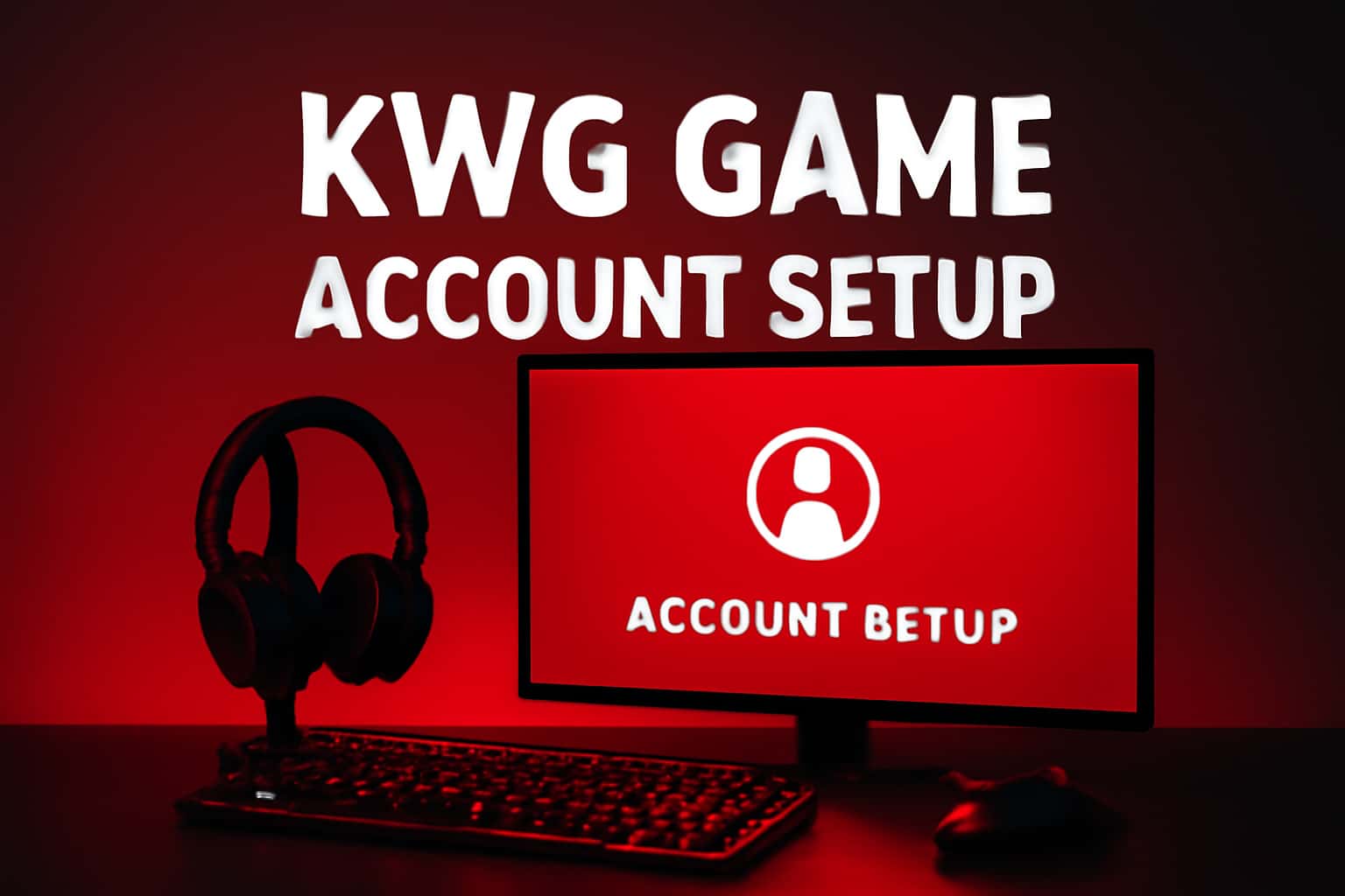 An informative visual representation of KWG Game account setup processes.