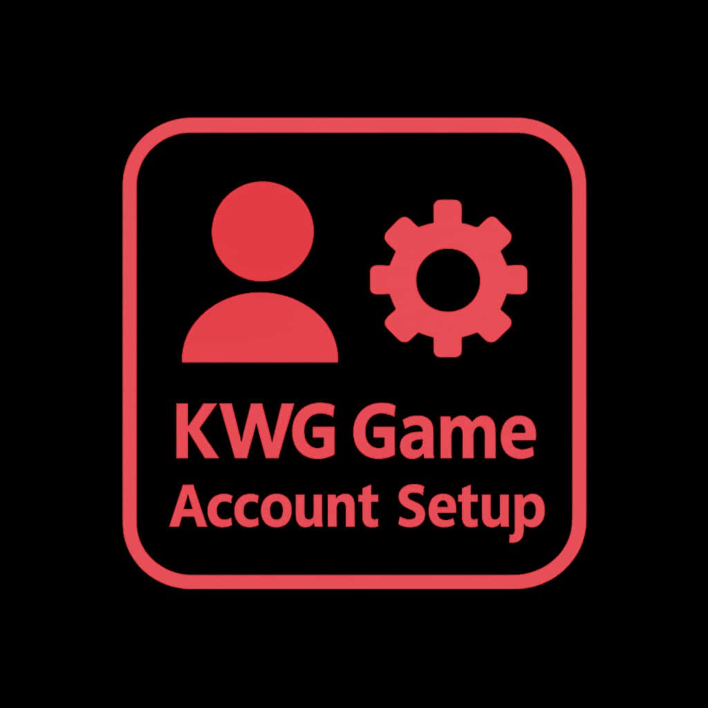 A simple icon illustrating the KWG Game account setup.