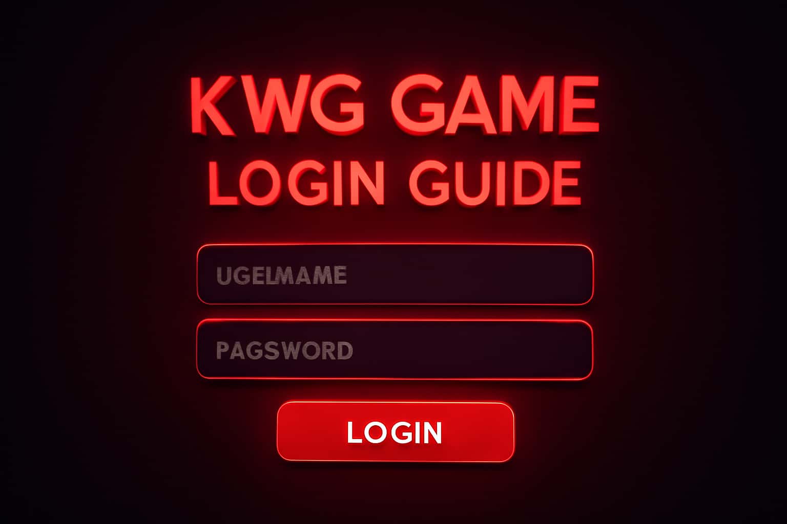 Informational image about KWG Game Login Guide.