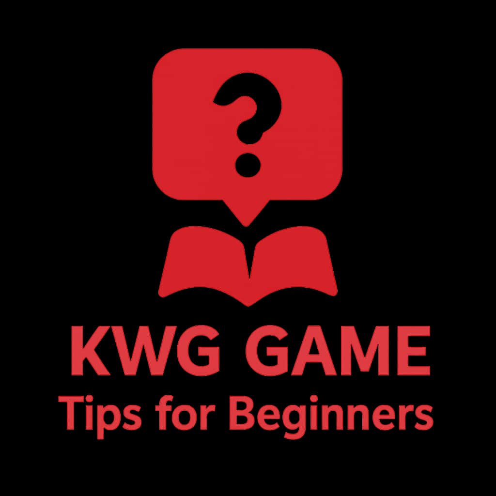 A sleek badge illustrating KWG Game Tips for Beginners.