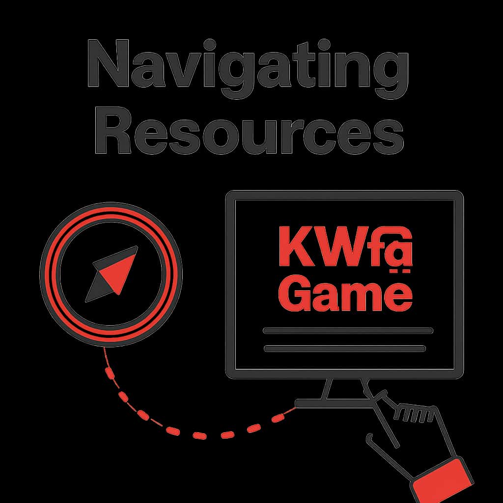 An educational diagram outlining key resources for the KWG Game.