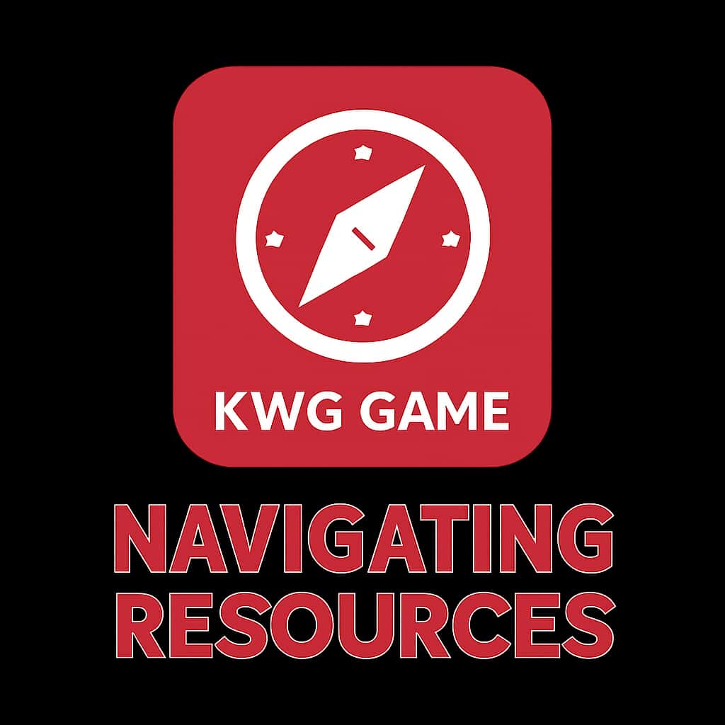 An icon representing navigation resources for the KWG Game.