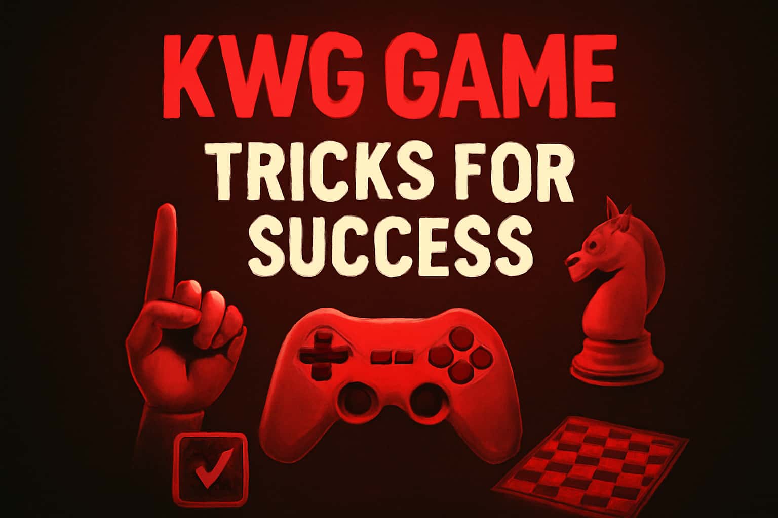 Visual representation of tips for succeeding in KWG Game.