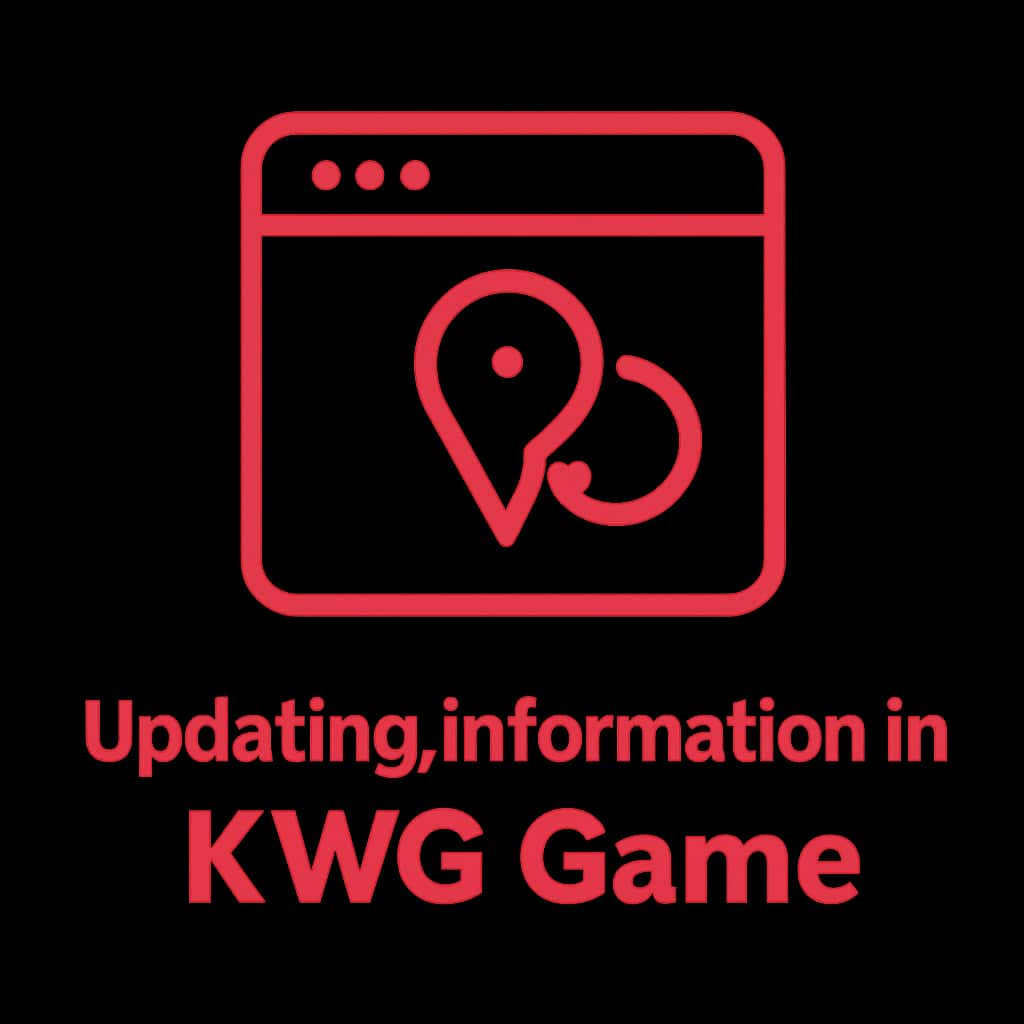 A badge icon symbolizing the updating process in KWG Game.