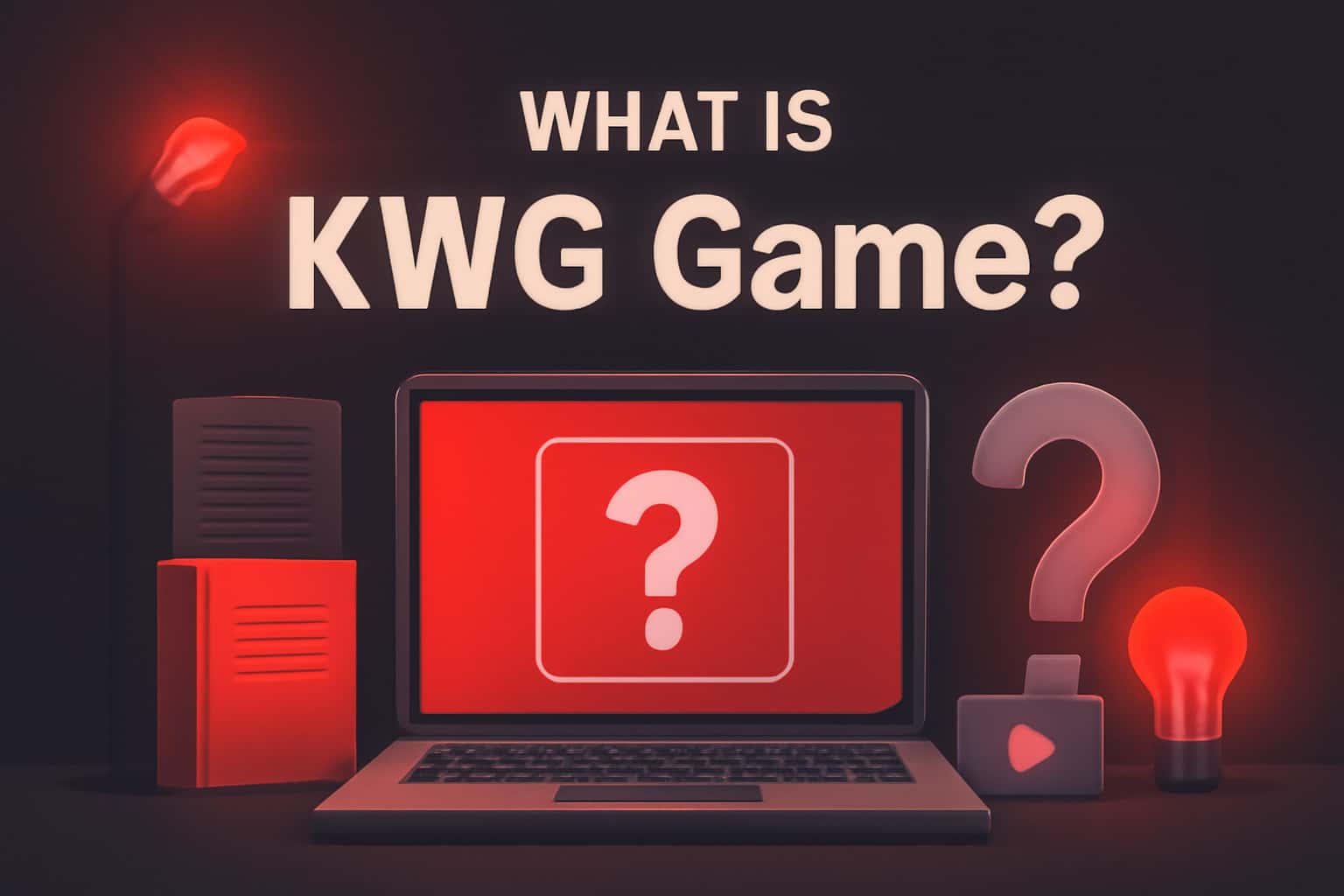 Informational scene showcasing the KWG Game platform.